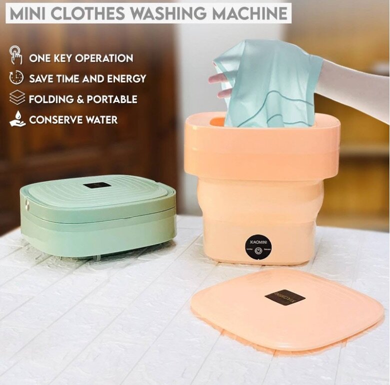 10W 1KG ELECTRIC PORTABLE FOLDABLE MINI WASHING MACHINE