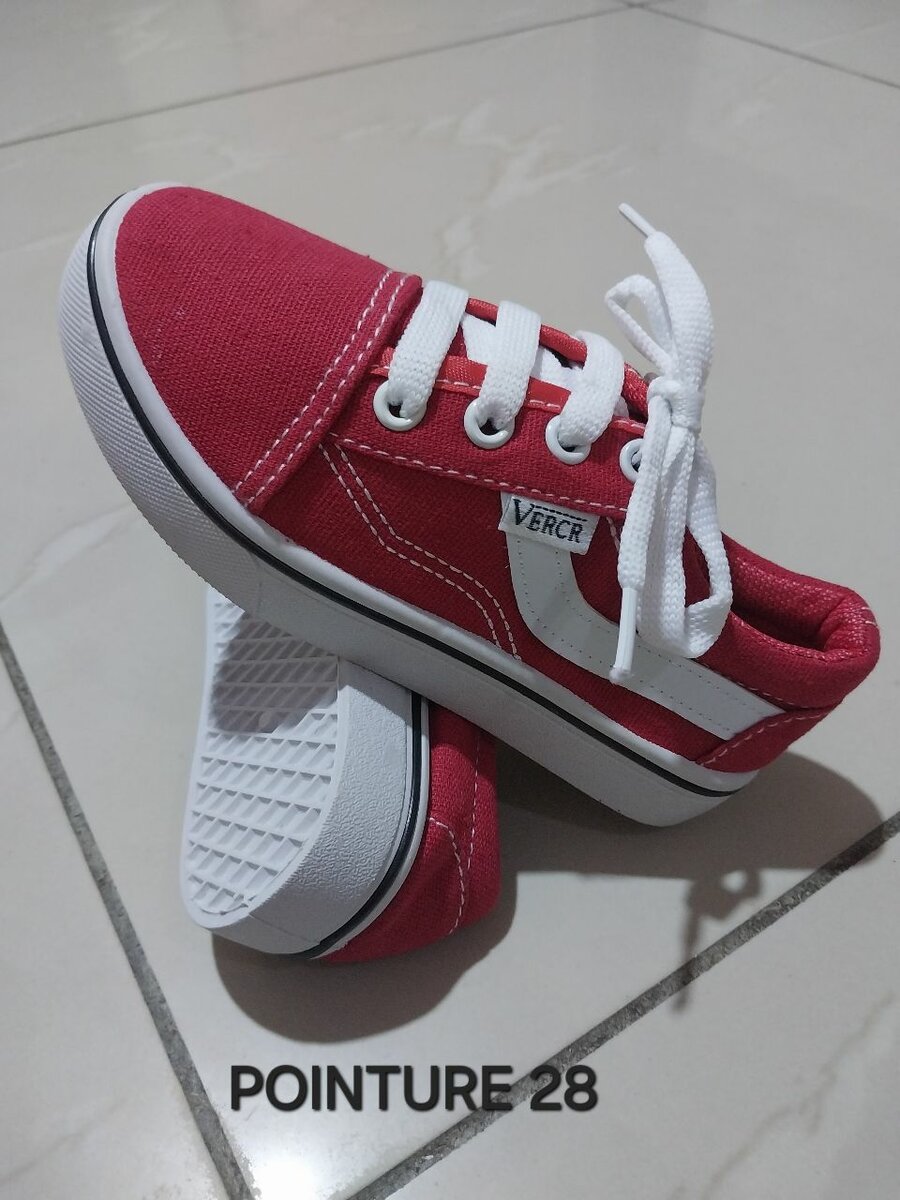 Baskets colorées pour enfants