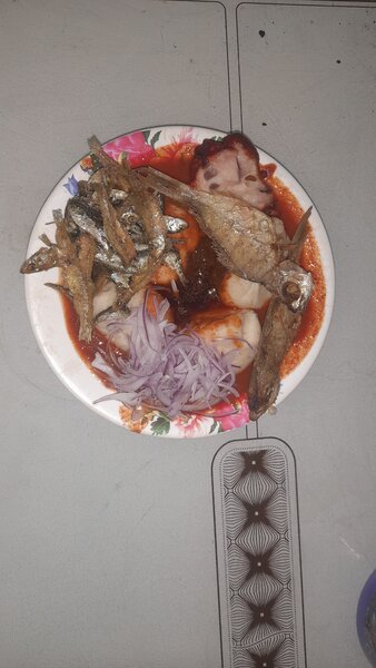 Dokounou + dindon + poisson