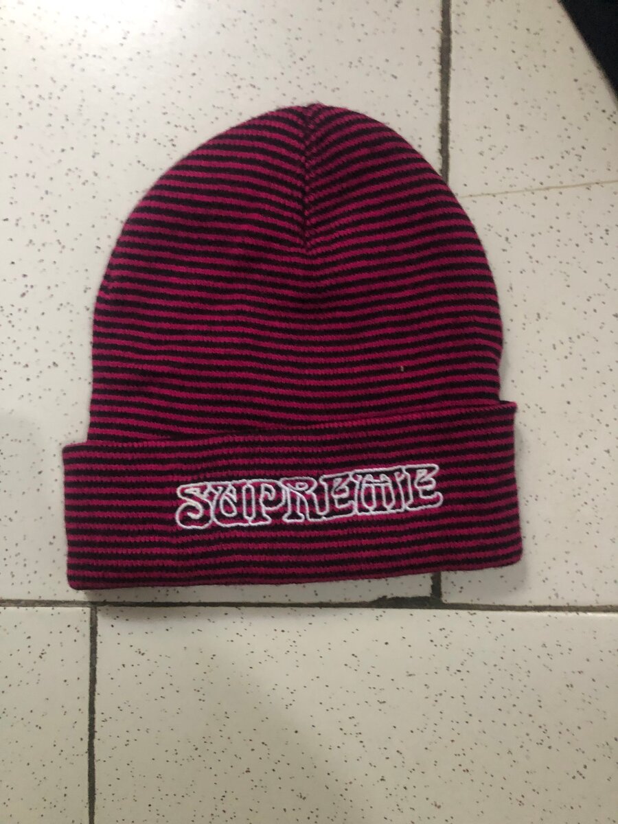 Bonnet rayé tendance