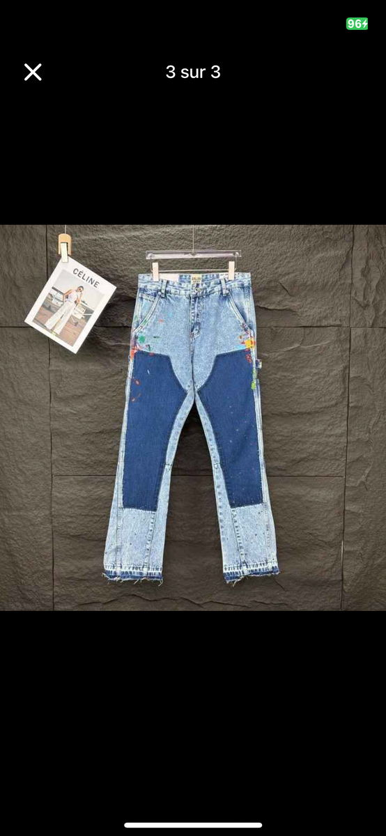 Jeans cargo en denim moderne