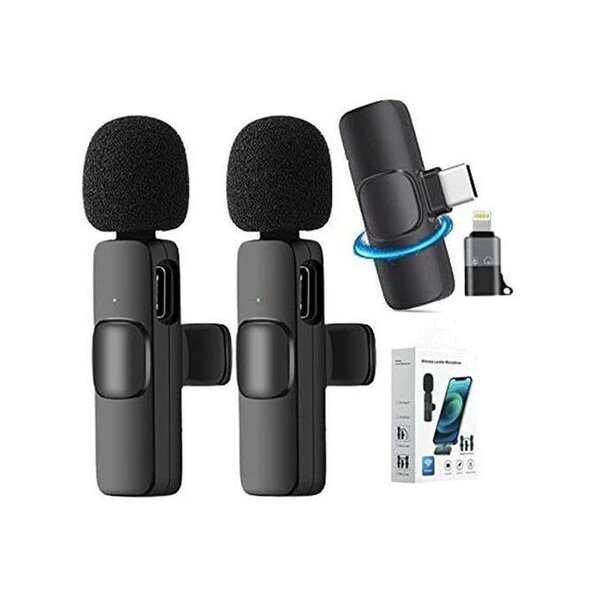 Double Label Wireless Microphone For iPhone and Android