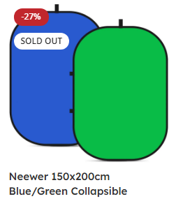Neewer 150x200cm Blue/Green Collapsible