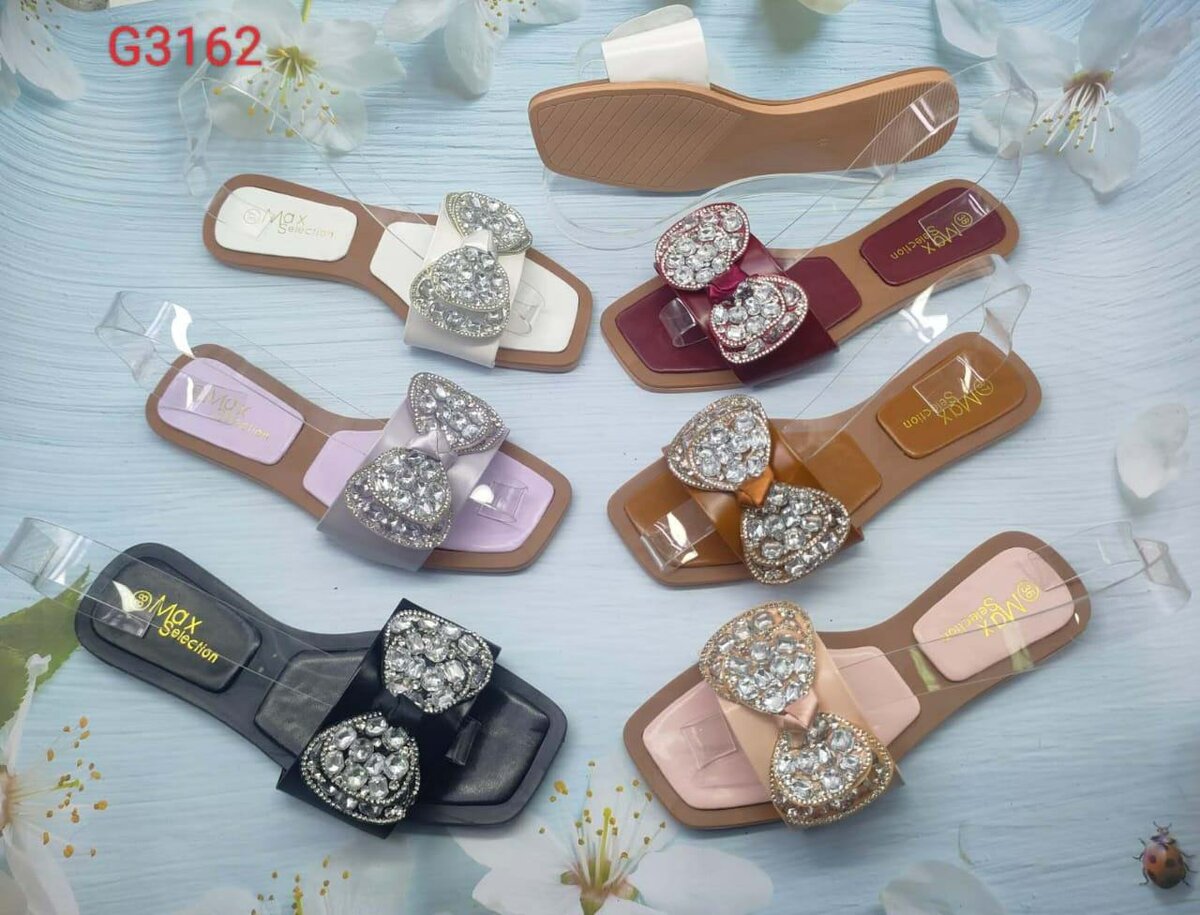 Mules femme luxe strass