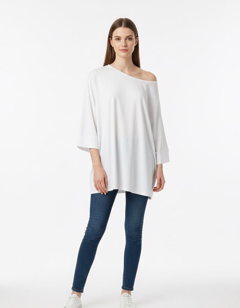 Tunique Oversize Blanche Élégante