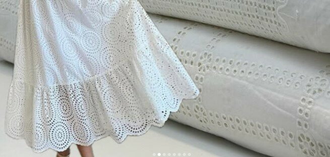 Натуральный 100% белый хлопок для шитья