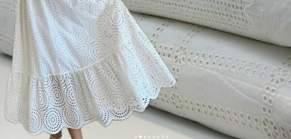 Натуральный 100% белый хлопок для шитья