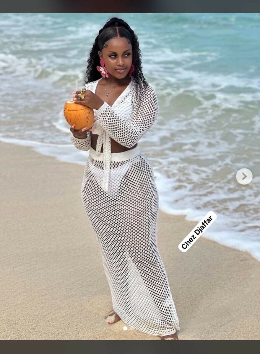 Ensemble de plage crochet blanc