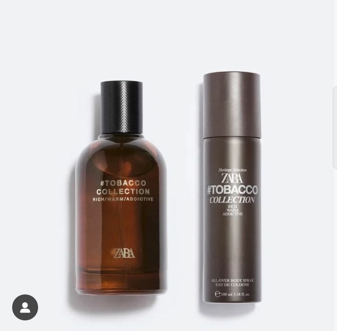 Zara Tobacco Collection Rich Warm Addictive With Deodorant