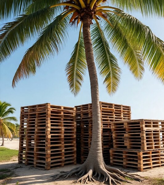 Palettes en bois robustes