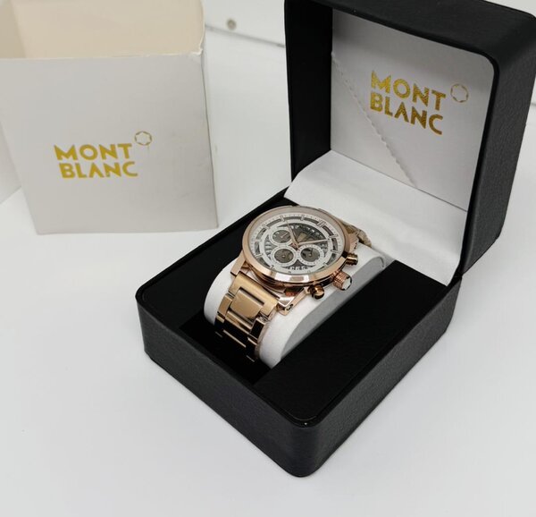 Montblanc Montre pour Homme en Or Rose