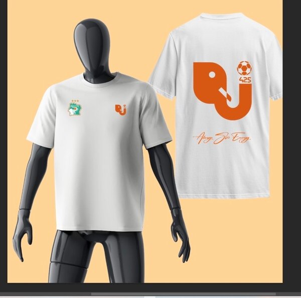 T-shirt blanc sport RJ