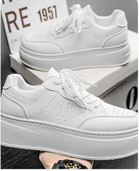 Sneakers à plateforme blanches