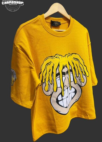 T-shirt jaune graphisme