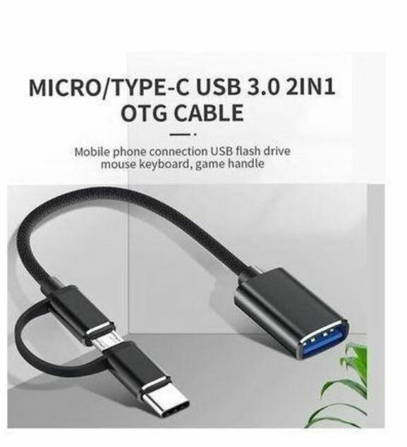Câble OTG USB 3.0 2-en-1