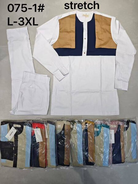 Ensemble tunique homme stretch