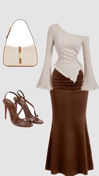 Tenue élégante jupe longue