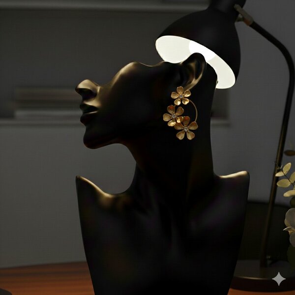 Créoles Fleurs Dorées