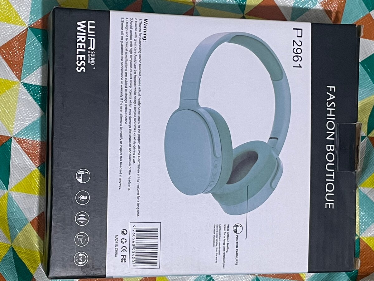 Casque audio sans fil gris