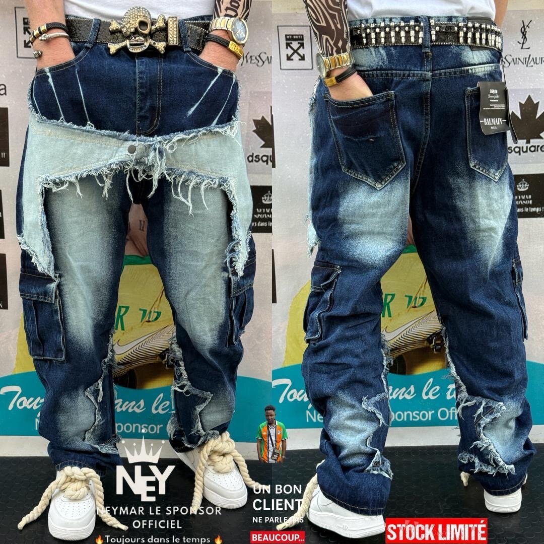 Jeans délavé style urbain