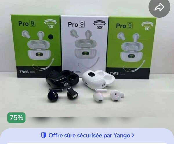 Écouteurs sans fil Pro 9