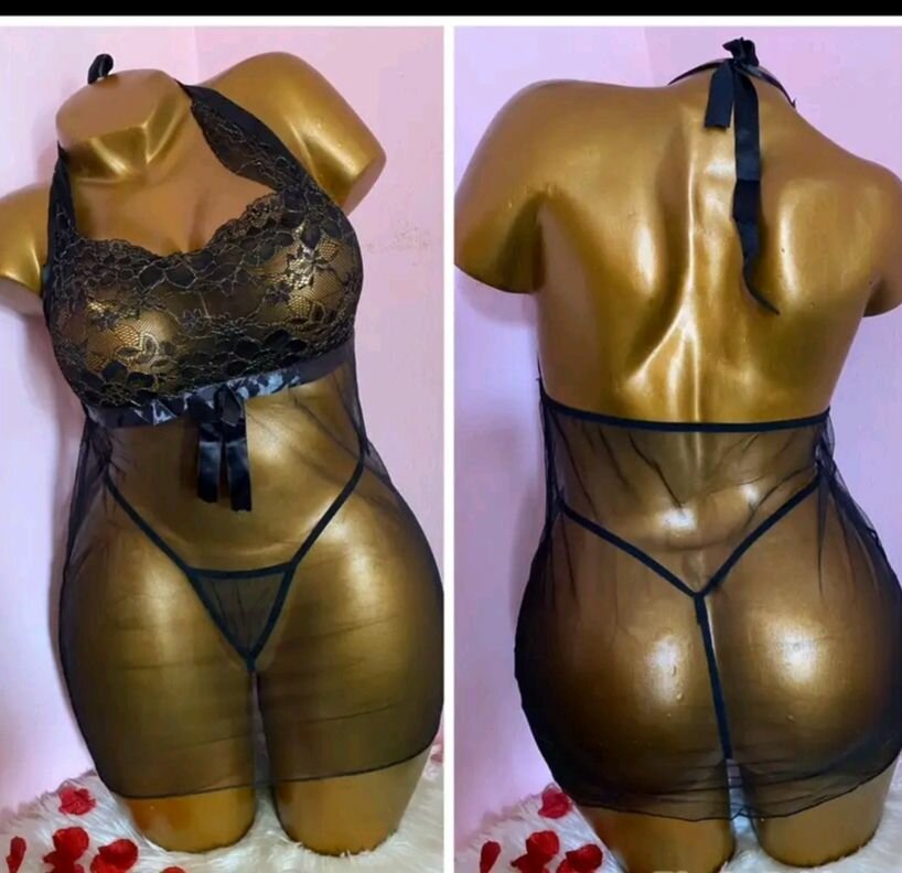 Nuisette Sexy en Dentelle Noire