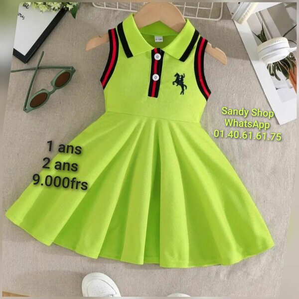 Robe polo enfant élégante