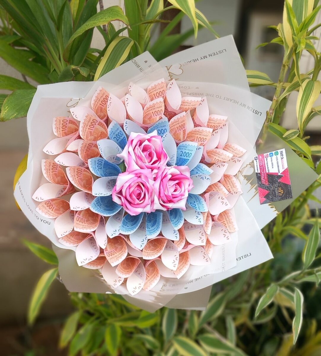 Bouquet de billets original