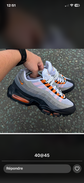 Nike Air Max 95 gris orange