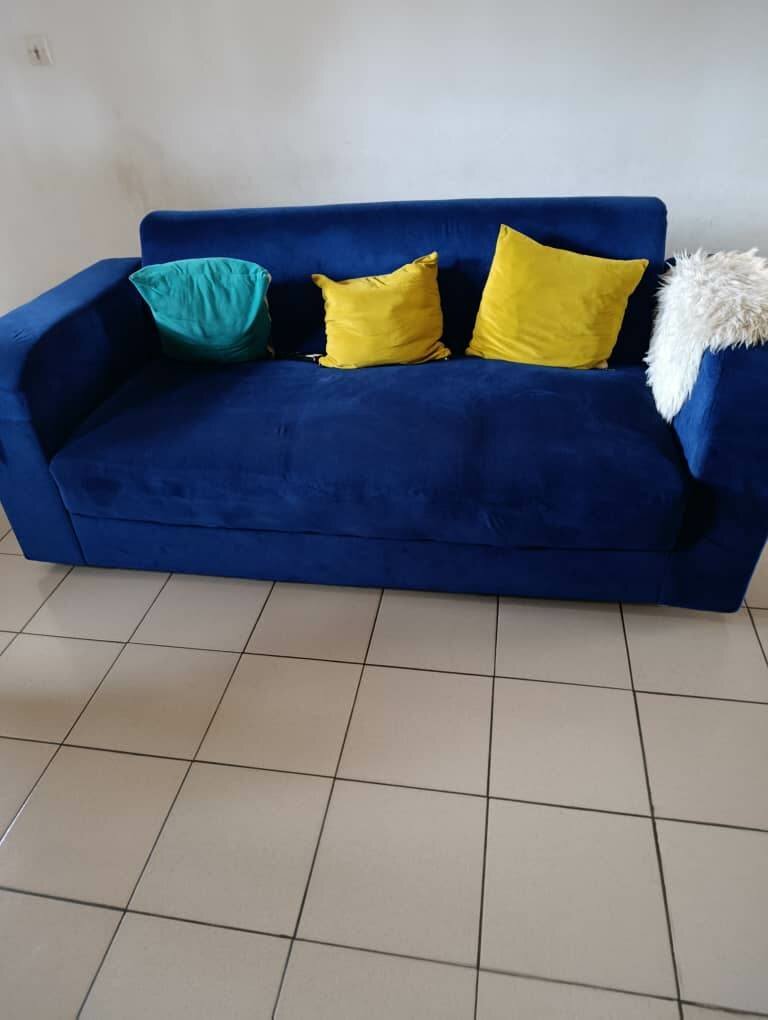 Canapé moderne en velours