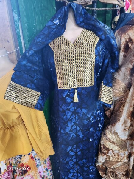 Caftan vert élégant femme