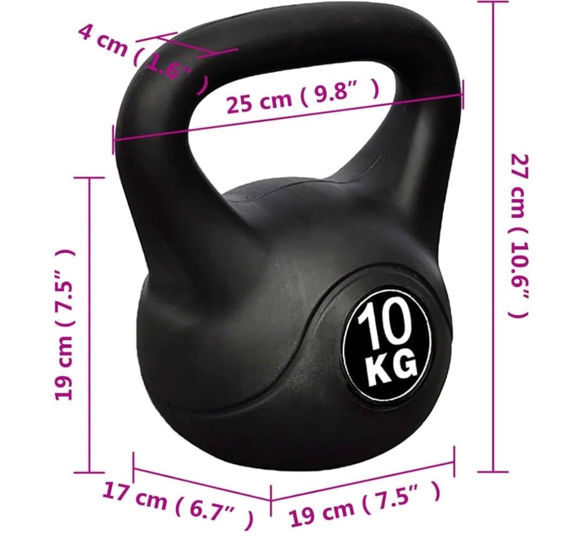 Poids kettlebell 10 kg