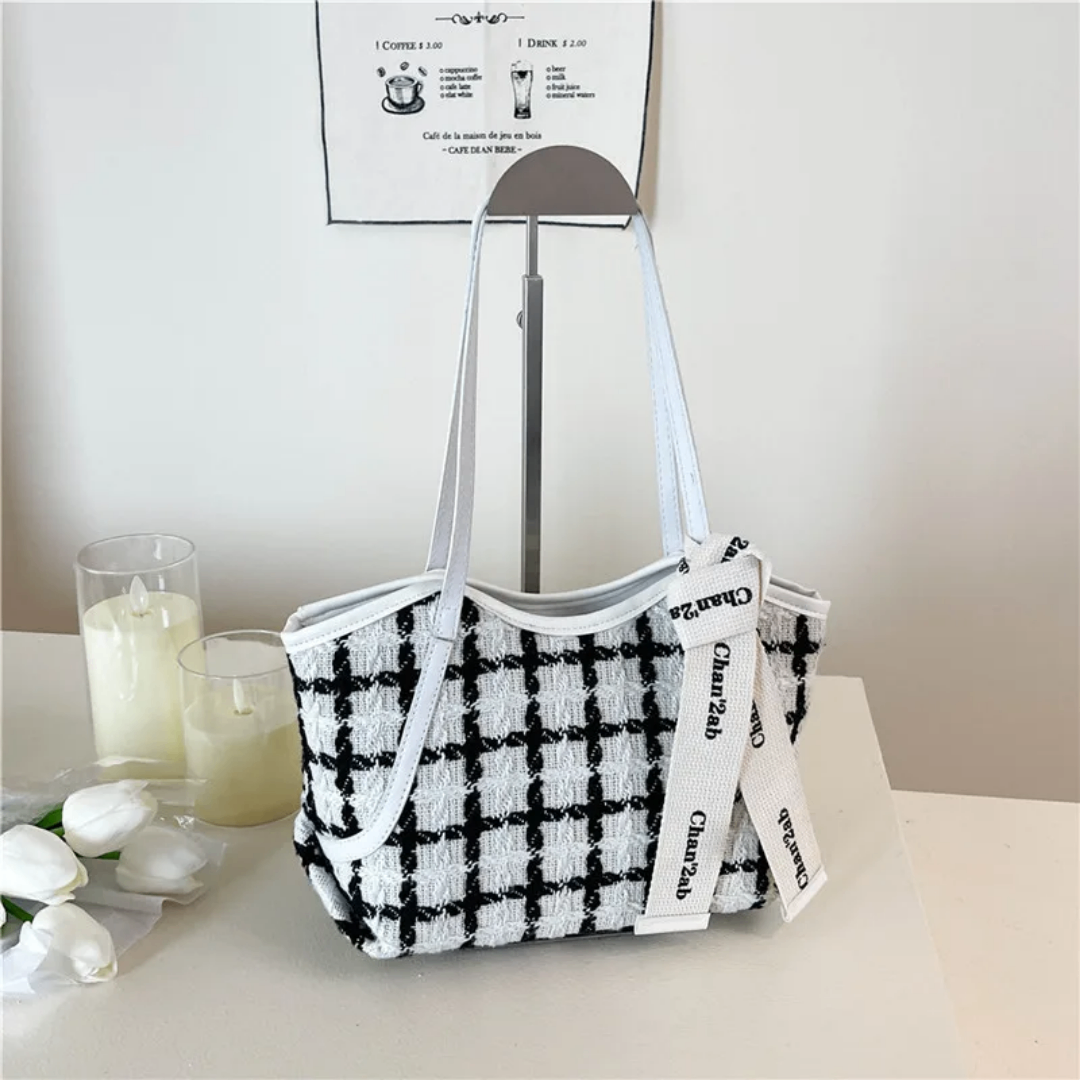 Sac cabas en tweed élégant