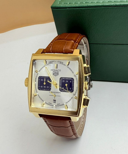 TAG Heuer Monaco Montre Homme Cuir Marron
