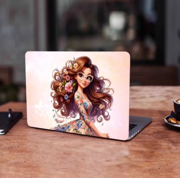 Anime Cute Girl Laptop Skin Vinyl Stickers Decal,12 13 14 15 15.6 inches Notebook Laptop Skin Sticker for all Laptops