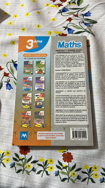 Livre de Maths 3ème - Cours et Exercices