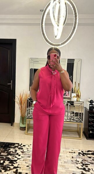 Combinaison rose femme chic