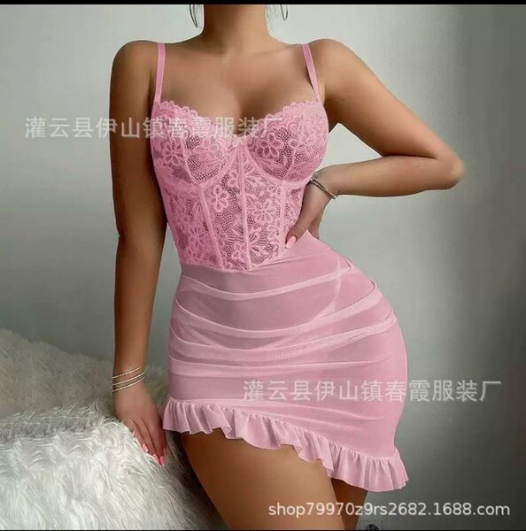 Robe corset en dentelle sexy