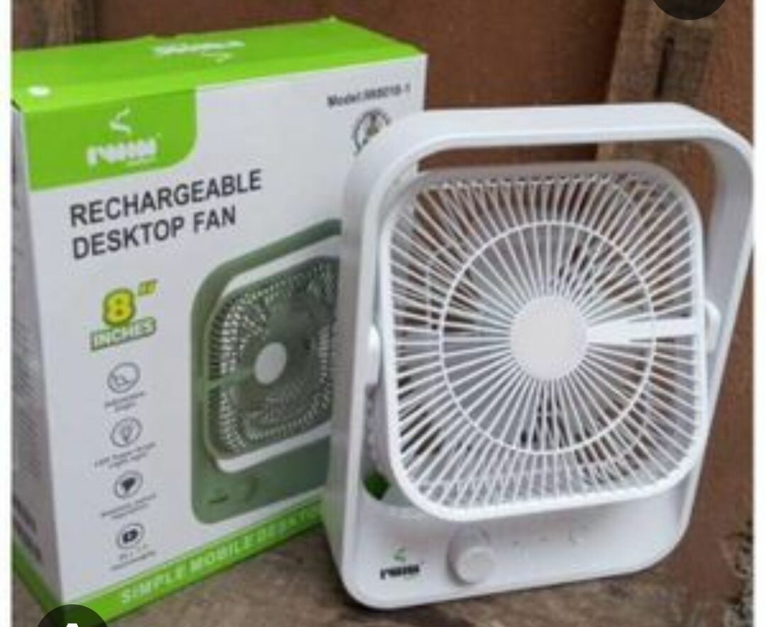 Ventilateur de Bureau Rechargeable 8"