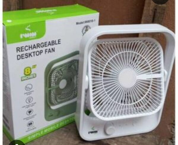 Ventilateur de Bureau Rechargeable 8"