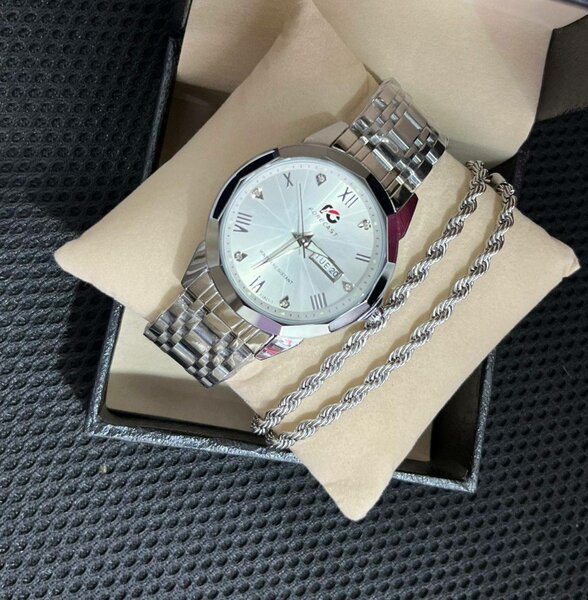 Forecast chain watch with bracelet for men