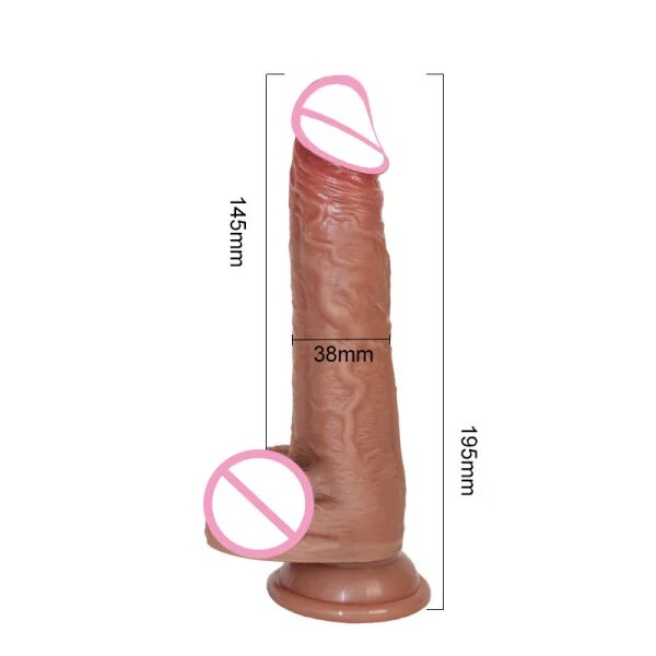 Silicon realistic dildo