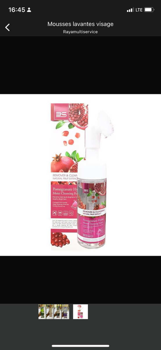 Mousse lavante pour visage