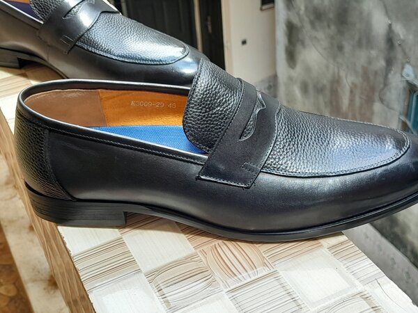 Mocassins Noir en Cuir Homme