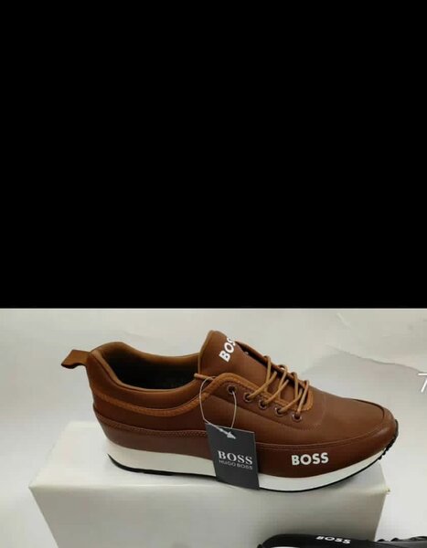 Baskets en cuir élégantes homme