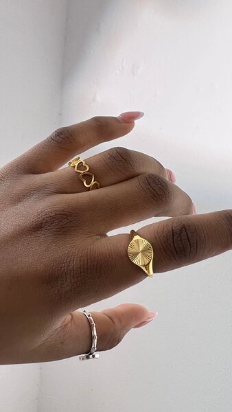 Bague dorée