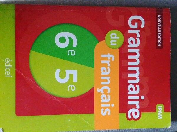 Livre Grammaire du Français 6e 5e