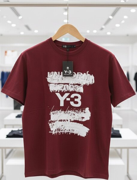 T-shirt homme Y-3 Bordeaux