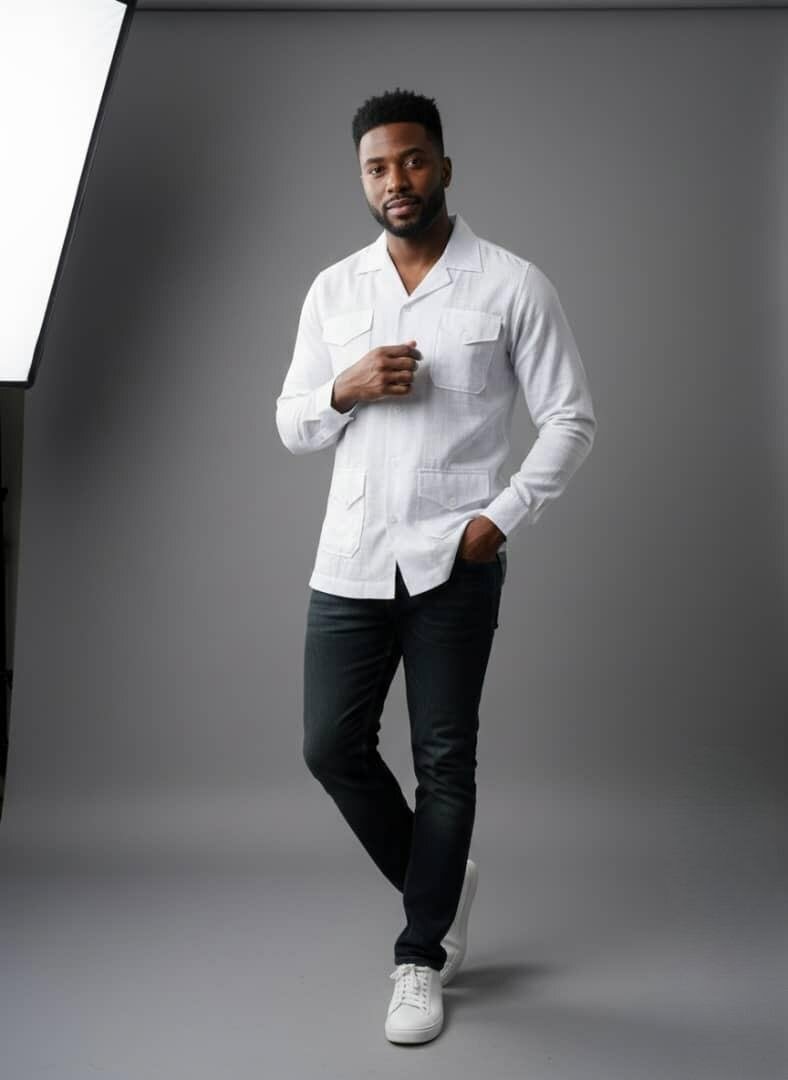 Chemise blanche élégante homme