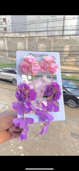 Boucles d'oreilles florales élégantes
